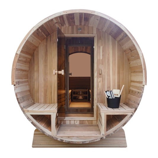 Barrelsauna Red Cedar Halfglas